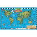 Popar Kids World Map Interactive Wall Chart with Free App WC04